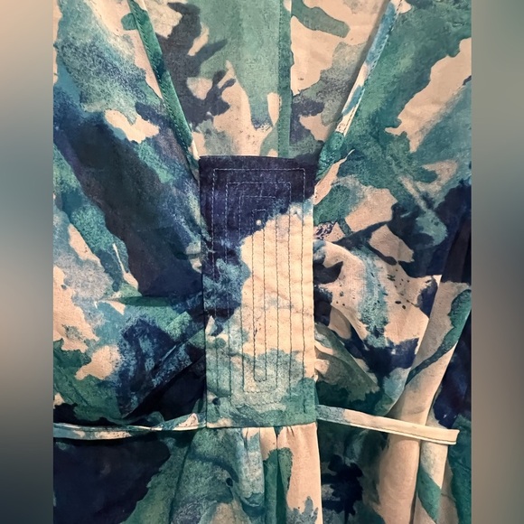 Laundry by Design Teal and Blue Floral Tunic - Picture 6 of 8